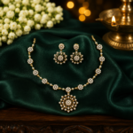AD Stone Necklace Set - 003 | DHEEBHAV Fashions